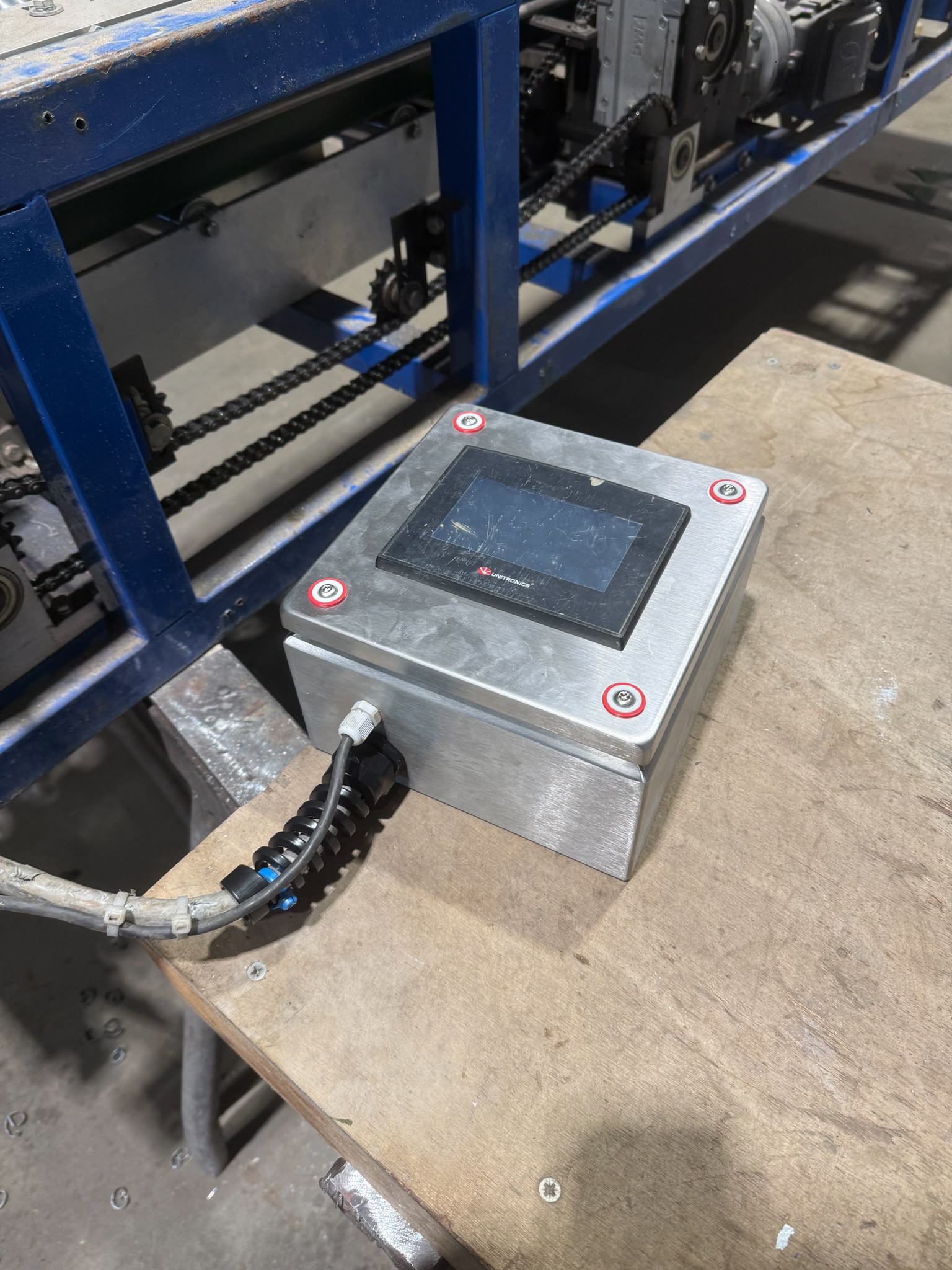 RVS besturingskast dakgotenmachine